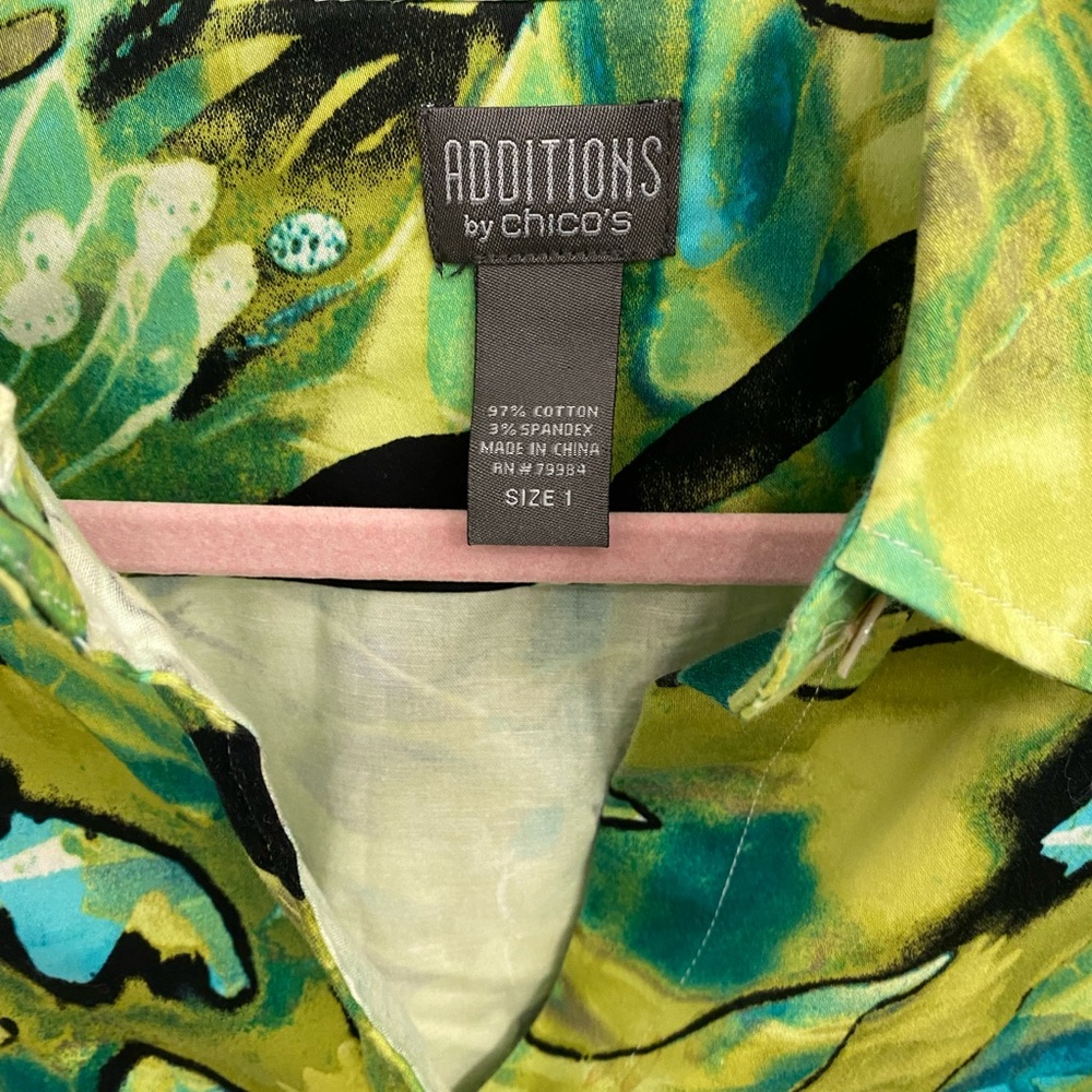 Additions by Chico’s Abstract Blouse - Picture 2 of 7